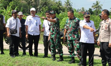 Dandim 0708/Purworejo Tinjau Saluran Irigasi DI Loning Kragilan, Dorong Peningkatan Luas Tambah Tanam di Kecamatan Bayan