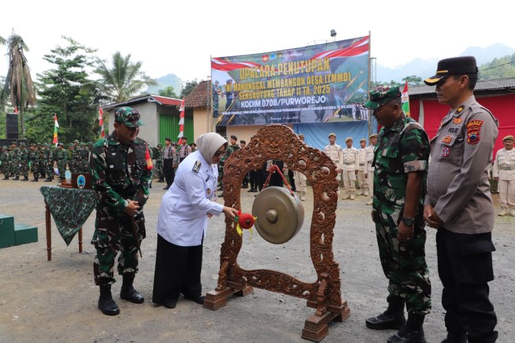 TMMD Sengkuyung Tahap II Purworejo Sukses Bangun Infrastruktur Desa Cepedak