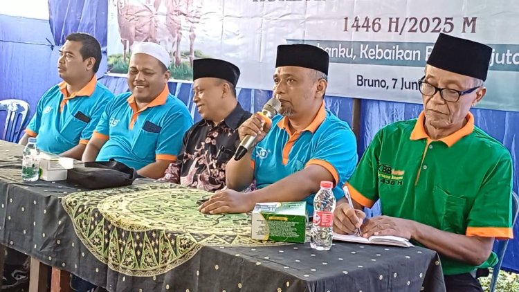 Dipusatkan di Bruno, Hari Raya Idul Adha 1446 H, KSPPS BMT Binamas Purworejo Sembelih 58 Ekor Kambing dan 1 Ekor Sapi