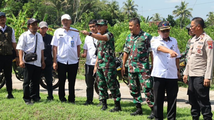 Dandim 0708/Purworejo Tinjau Saluran Irigasi DI Loning Kragilan, Dorong Peningkatan Luas Tambah Tanam di Kecamatan Bayan