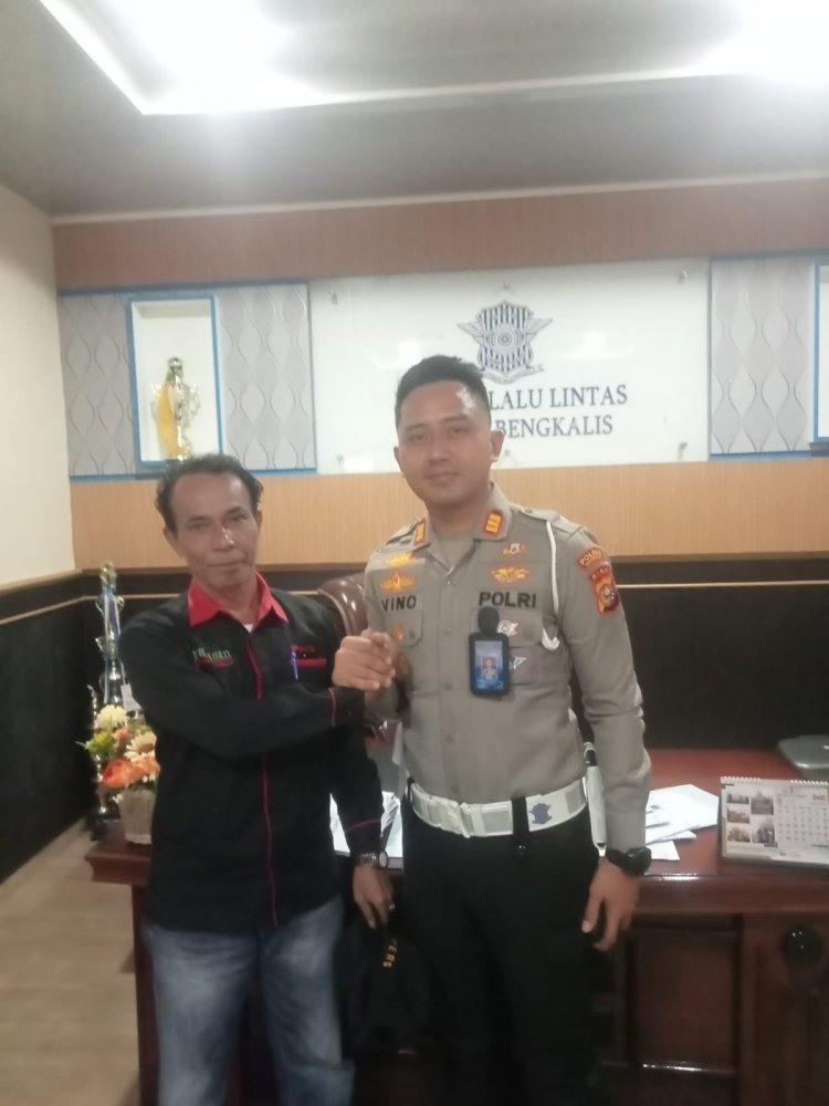 Kunjungan DPC PPDI Bengkalis dan Satlantas Polres Bengkalis