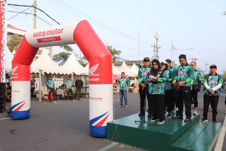 Ribuan Pesepeda Ramaikan Fun Bike 2025 Bersama Kodim 0708 Purworejo