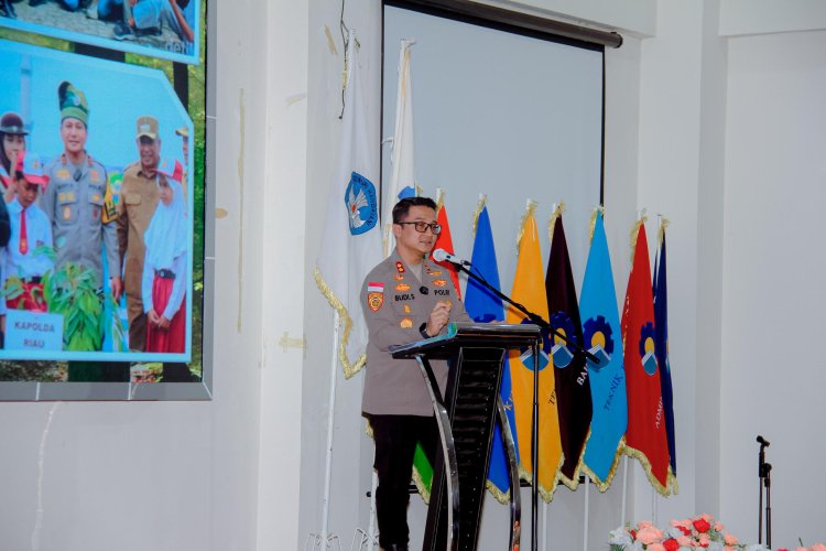 Polres Bengkalis Gelar Sosialisasi Green Policing di Politeknik Negeri Bengkalis
